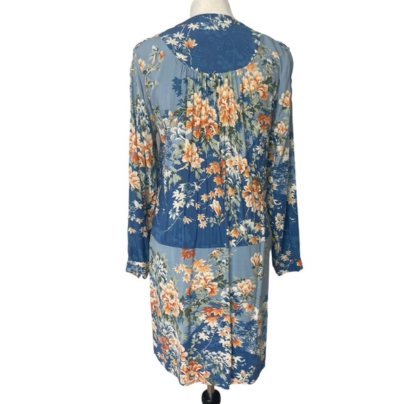 Anthropologie Tiny Gaina Printed Shift Half Button Dress Small - Picture 5 of 9